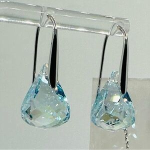 STUNNING 🤩 Authentic Swarovski Lunar Drop Earrings, Blue, 5717560. BRAND NEW.